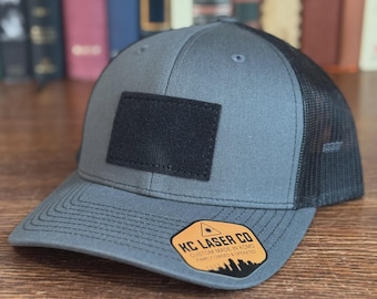 Sombrero 112 color carbón/negro con gancho y bucle rectangular de 3" x 2"