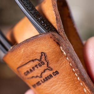 Funda de cuero para cinturón de alicates Knipex XS de 4 pulgadas imagen 3