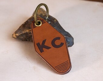 Crafted Leather Hotel Keychain - KC