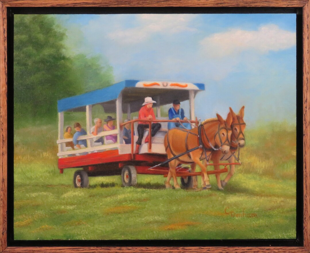 Wagon Ride Doodle Summer Wagon Ride - Etsy
