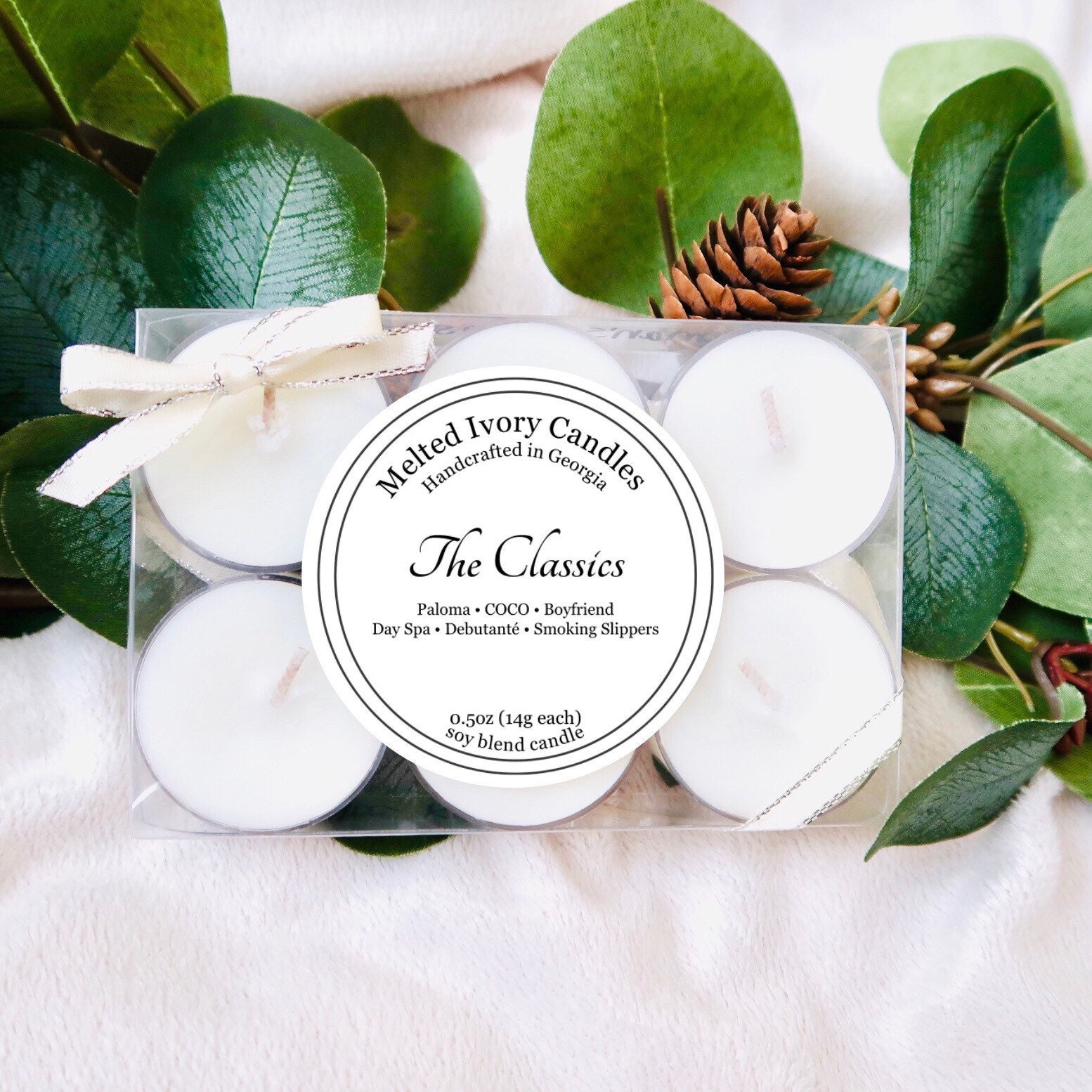 The Classics 6 soy tea light candle sample box Candle Etsy