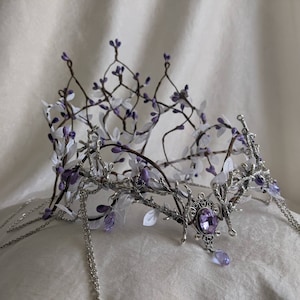 Tiara del Reino del Bosque Encantado - Dijes de Plata