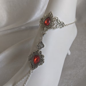Convertible Teardrop Filigree Foot Chain/Anklet