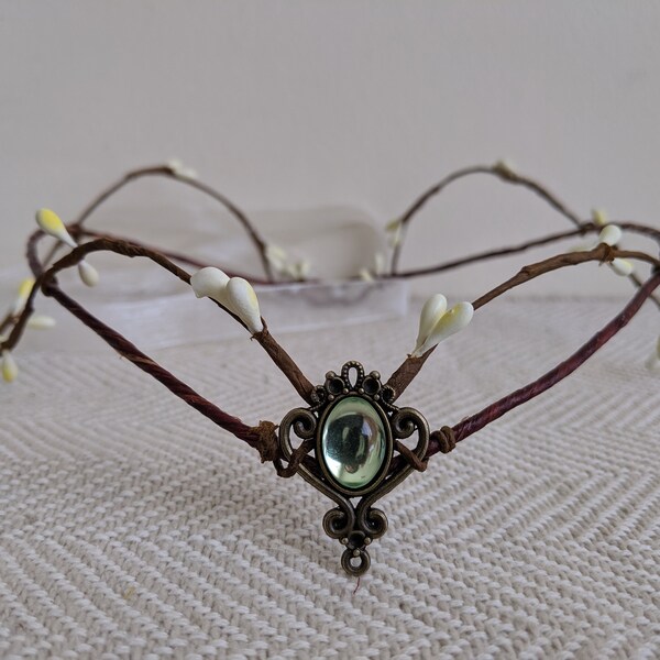 Green Woodland Elven Tiara