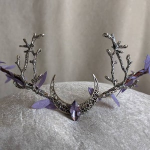 Lavender Moon Woodland Tiara with Branches