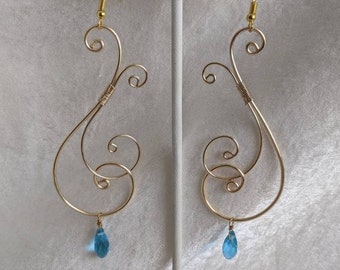 Elegant Swirl Wire Earrings