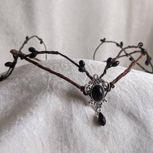 Black Elven Woodland Tiara