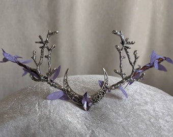 Lavender Moon Woodland Tiara with Branches