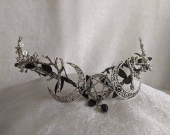 Sapphire Moon Woodland Tiara