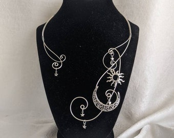 Celestial Elegant Torque Wire Necklace