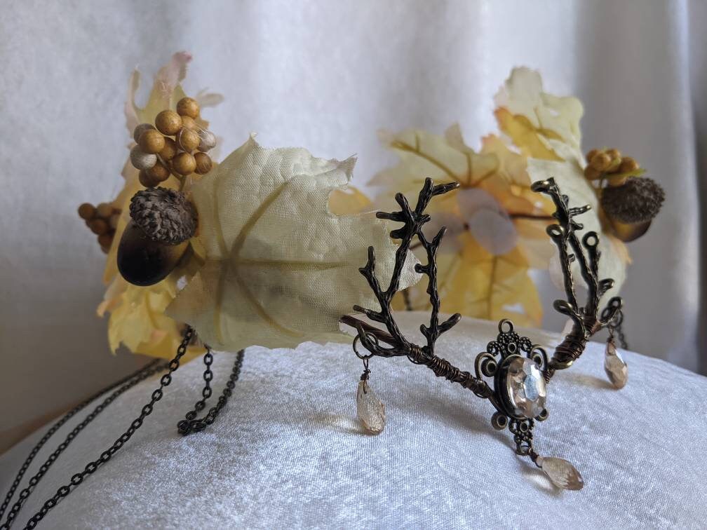 Honeycomb Harvest Tiara with Branches