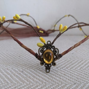 Yellow Elven Woodland Tiara