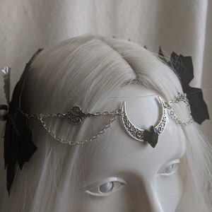 Moonlit Magic Leaf and Chain Tiara