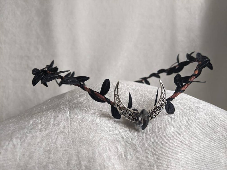 Black Moon Woodland Tiara 