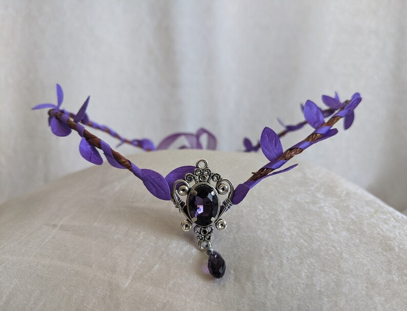 Simple Elven Woodland Tiara With Crystal Rhinestone | Etsy