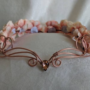 Rose Gold Roses Tiara