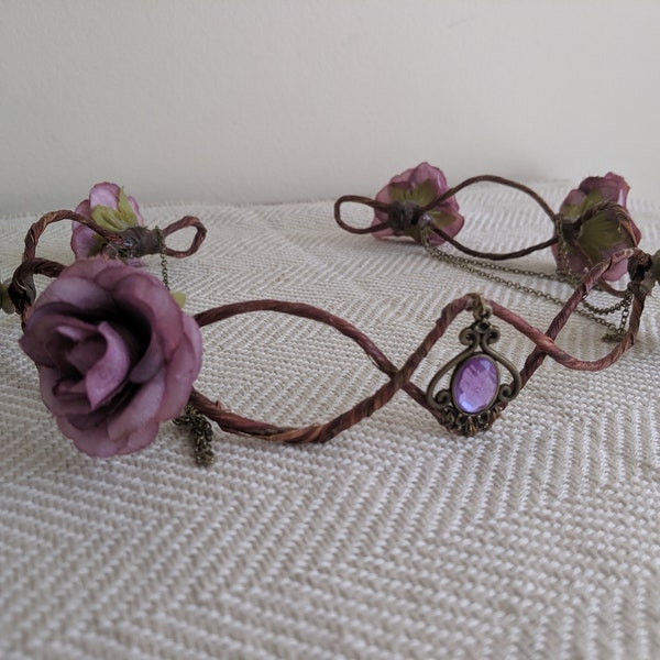 Lavender Floral Elven Crown