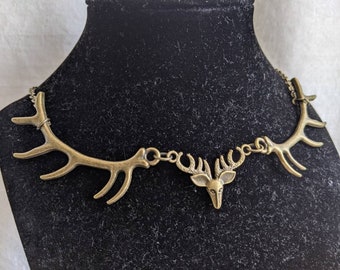 Deer and Antler Necklace