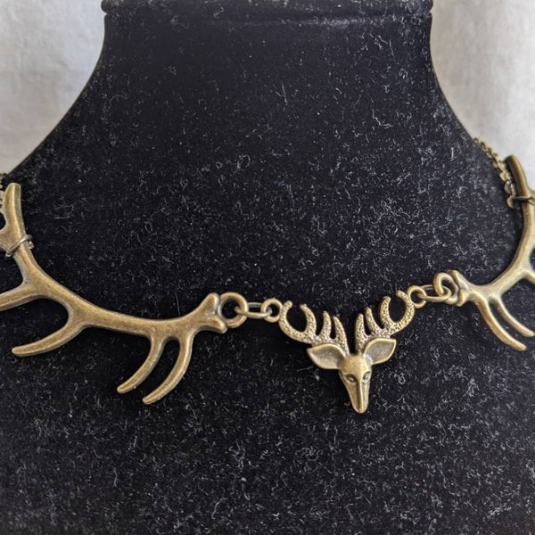 Deer and Antler Necklace