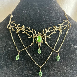 Queen of the Enchanted Forest Drop Necklace