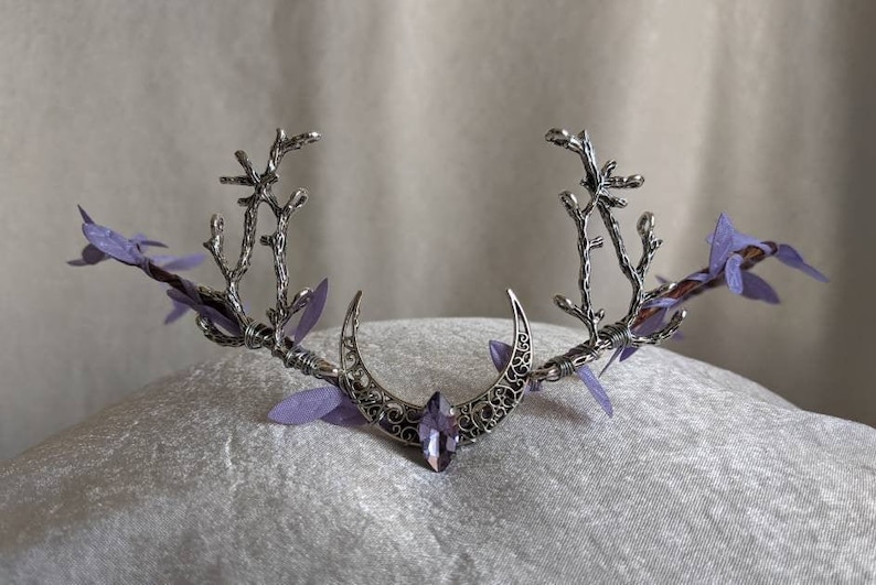 Lavender Moon Woodland Tiara with Branches 