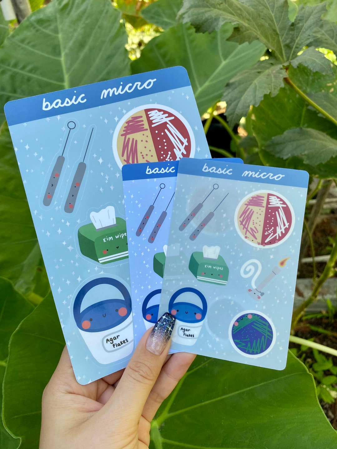 Cute Basic Microbiology Necessities Sticker Sheet ~ Kawaii Science ...