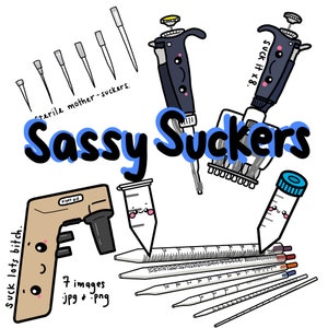 Sassy Science Suckers (pipettes) Digital Download