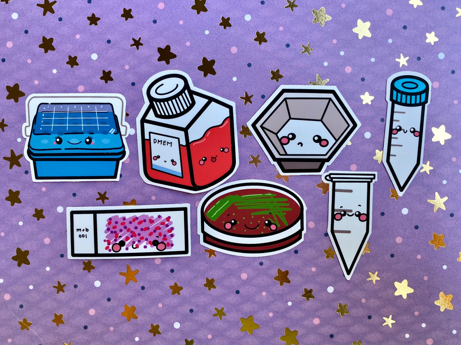 Cute Science Equipment and Disposables Sticker set Etsy