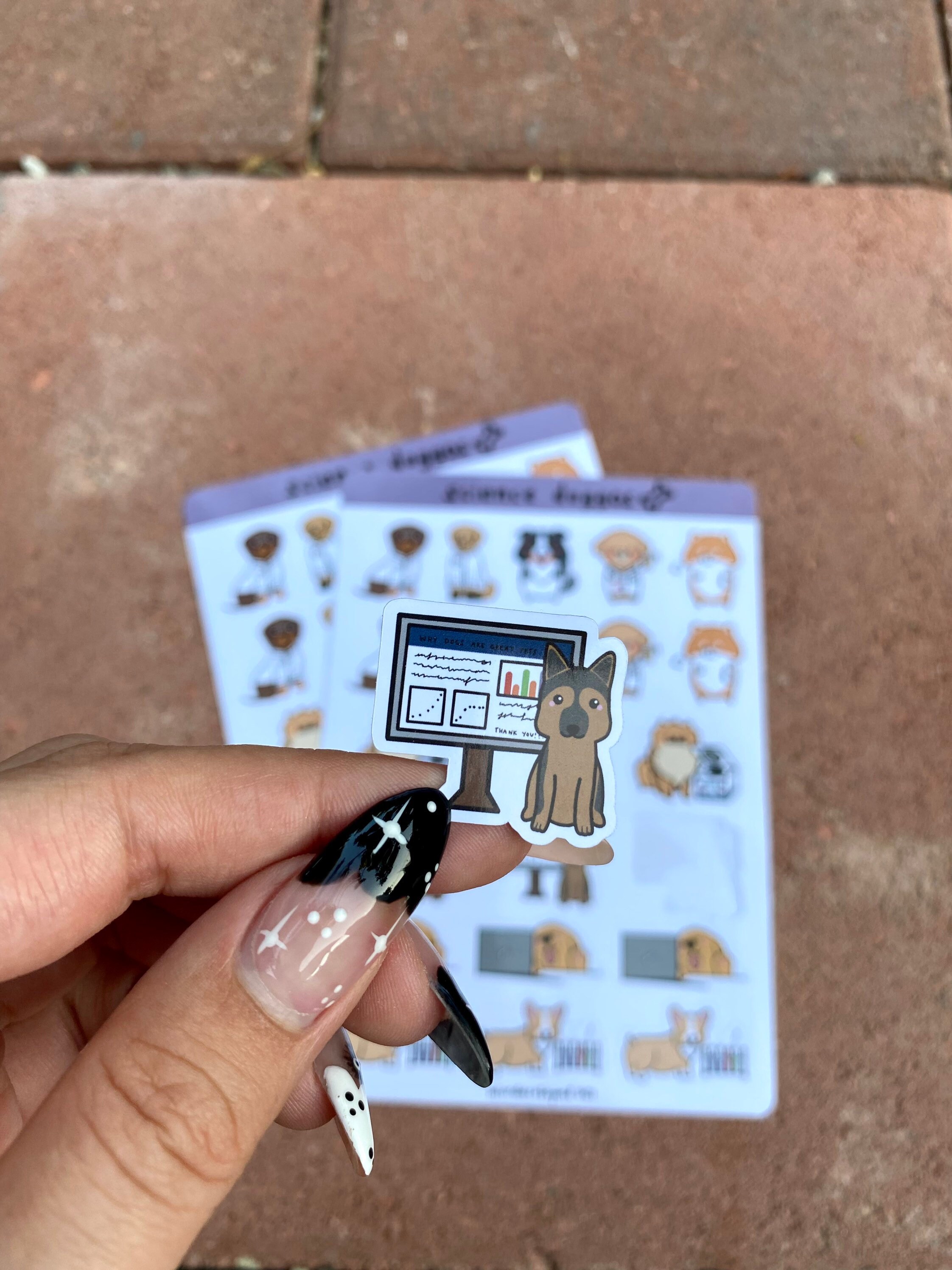 Science Dog Stickers Cute Science Dogs Sticker Sheet kawaii doggos stickers | Etsy