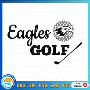 Eagles svg,  golf svg, golf ball svg, golf club svg, girls or boys golf svg, cricut cut files, cricut svg files, cutter file