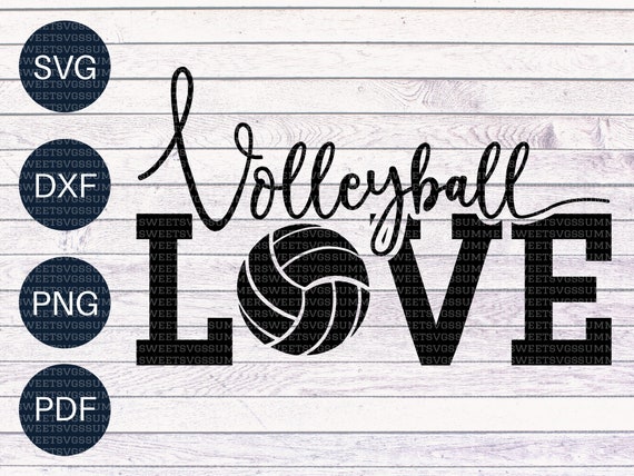 Volleyball Svg File Volleyball Volleyball Shirt Svg | Etsy