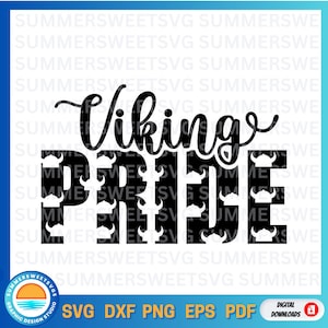 Viking Pride SVG, svg esprit école, fierté chemise svg, svg monogramme, svg, fichier de sublimation, svg png dxf, fichier de coupe cricut, silhouette, numérique