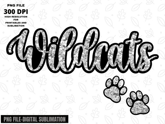 Wildcat PNG Wildcat Paw Print Wildcats Sublimation Design - Etsy