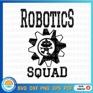 ROBOTYKA SVG, drużyna robotyki, koszulka drużyny robotyki svg, klub robotyki, szkolny konkurs robotyki, pliki cricut svg, svg png, plik tnący