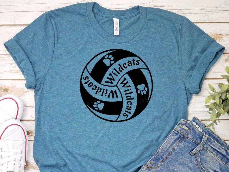Wildcats SVG wildcats volleyball wildcats shirt svg Etsy