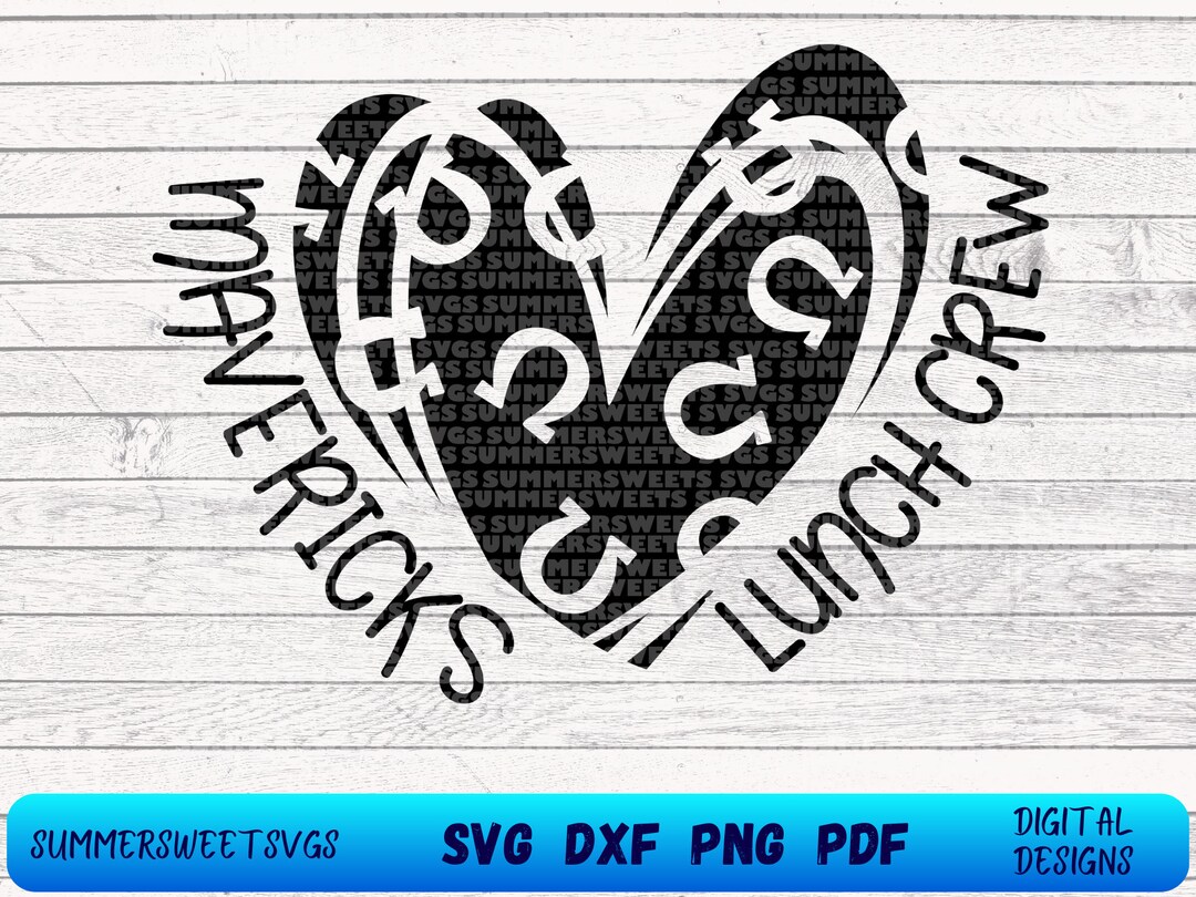 Mavericks Cafeteria Crew SVG, Lunch Crew Svg, Lunchroom, Cafeteria ...