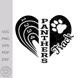 Track svg, track and field svg, team spirit svg, track design, panthers, svg, png, dxf, cricut cut files, digital cut files, girls boys men