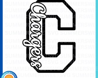 Chargers svg, chargers png, school spirit svg, charger mom svg, mascot svg, cricut design svg, svg, png, dxf, eps, letter C svg,shirt vector