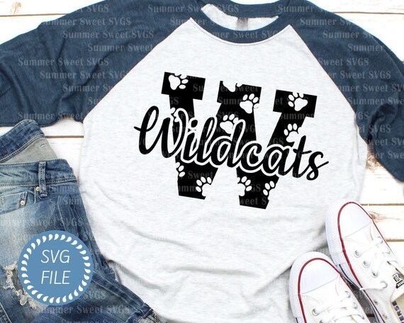 Download Wildcat Svg Wildcat Paw Print Wildcats Shirt Svg Wildcat Etsy PSD Mockup Templates