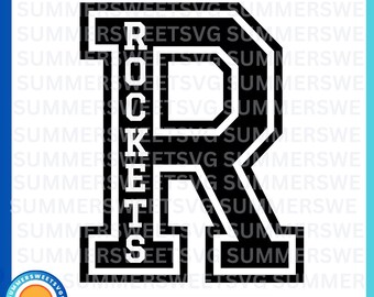 Rockets svg, school pride svg, rocket monogram, Cheer, boys design, sublimation png, file for cricut, eps, dxf,silhouette, digital download