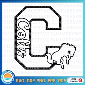 Colts SVG, cheer mom, svg dxf png pdf, team spirit, cricut cut files, digital download, cutter file, monogram, silhouette, sublimation, iron