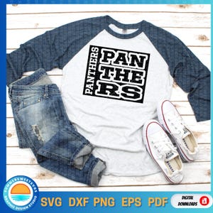 panthers svg,Typography svg, panther png, football svg, game day svg, Team Spirit svg, School shirt design, cricut cut file, silhouette boys