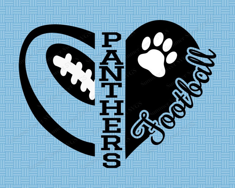 Panthers SVG football svg panthers football svg high school | Etsy