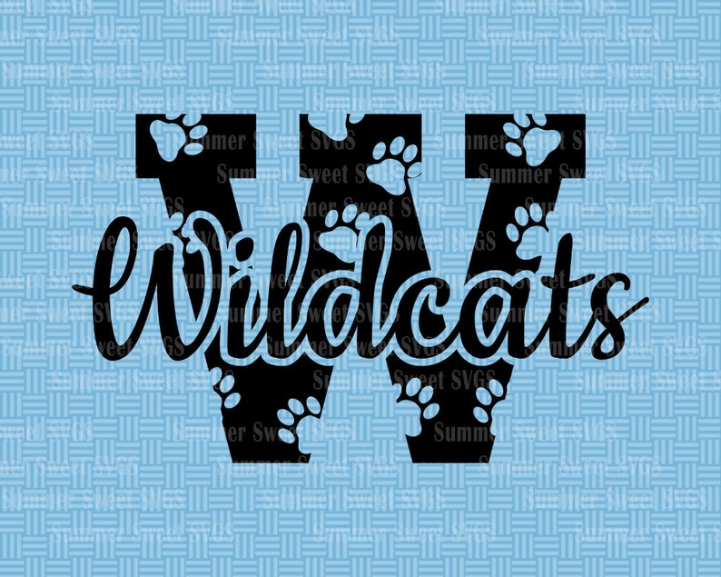 Download Wildcat SVG wildcat paw print wildcats shirt svg wildcat ...