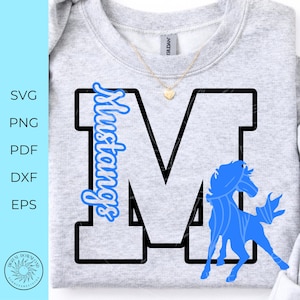 Mustangs SVG, cheer mom svg, school pride, team spirit, cricut cut files, cutter file, dxf png pdf, sublimation, monogram, digital download