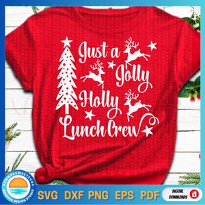 School svg, Christmas lunch crew SVG, lunch lady svg, School staff shirt design, lunch crew svg, eps, dxf png, files cricut or silhouette