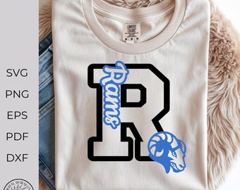 Rams SVG, cheer tshirt svg, team spirit, student teacher design, rams boys design, svg, png, dxf, files for cricut, digital download
