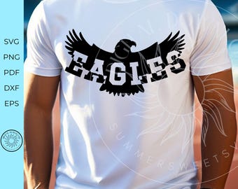 Eagles svg, eagle school spirit svg, patriotic svg, boys eagle design, cricut cut file, silhouette file, svg cutting file, digital download