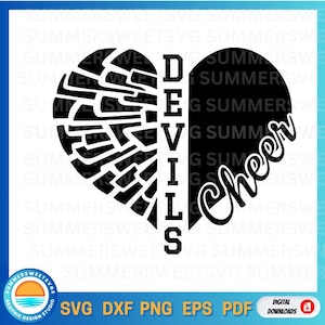 Cheeleader svg cheer moeder SVG cheer squad duivels svg niet-groepeerbaar cricut gesneden bestand digitale cut bestand school trots monogram sublimatie overdracht