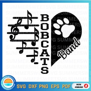 Wildcats Marching Band SVG, Band Clipart, School Spirit Design, Music Lover SVG, Band T-Shirt Design, Printable SVG, Marching Band Logo png